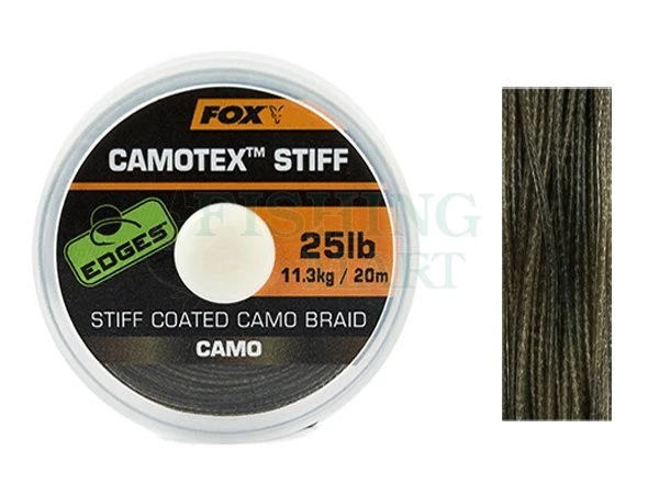 Fox Tonąca Plecionka Przyponowa Edges Camotex Stiff Braid 3 Fox Tonąca Plecionka Przyponowa Edges Camotex Stiff Braid