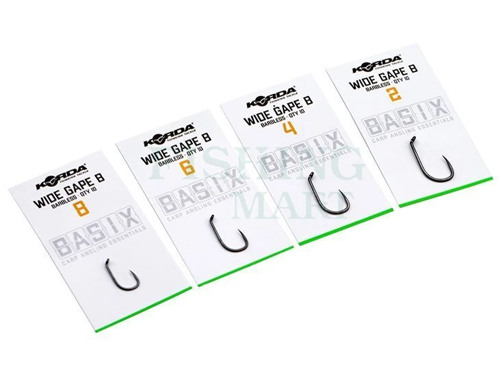 KORDA Haczyki Basix Wide Gape Barbless 4 KORDA Haczyki Basix Wide Gape Barbless - obrazek 2