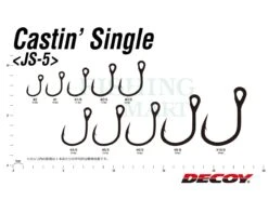 Decoy Haczyki Castin Single JS-5 -sklep Daiwa haczyki castin single js 5 qi