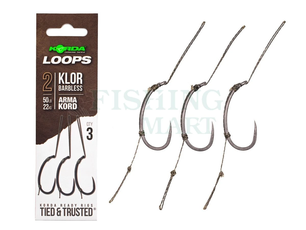 KORDA Haczyki Loop Rigs Klor Bezzadziorowe 3 KORDA Haczyki Loop Rigs Klor Bezzadziorowe